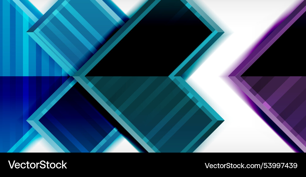 Arrow symbols created with 3d effects and line Vector Image