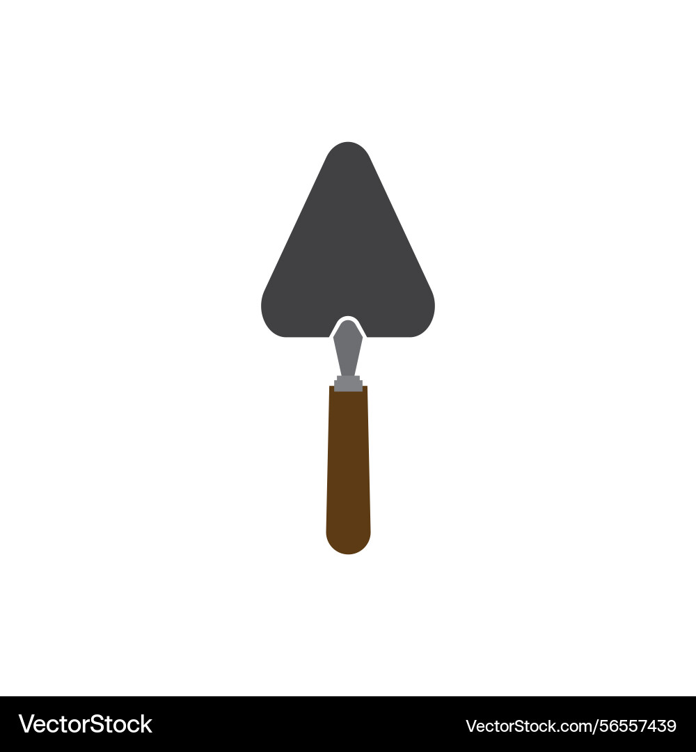 Triangular trowel icon Triangular trowel icon vector image