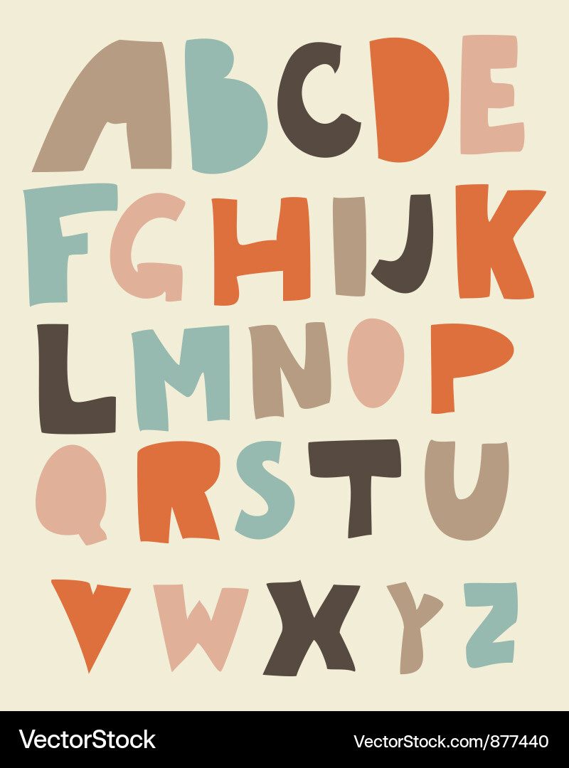 Alphabets Royalty Free Vector Image - VectorStock