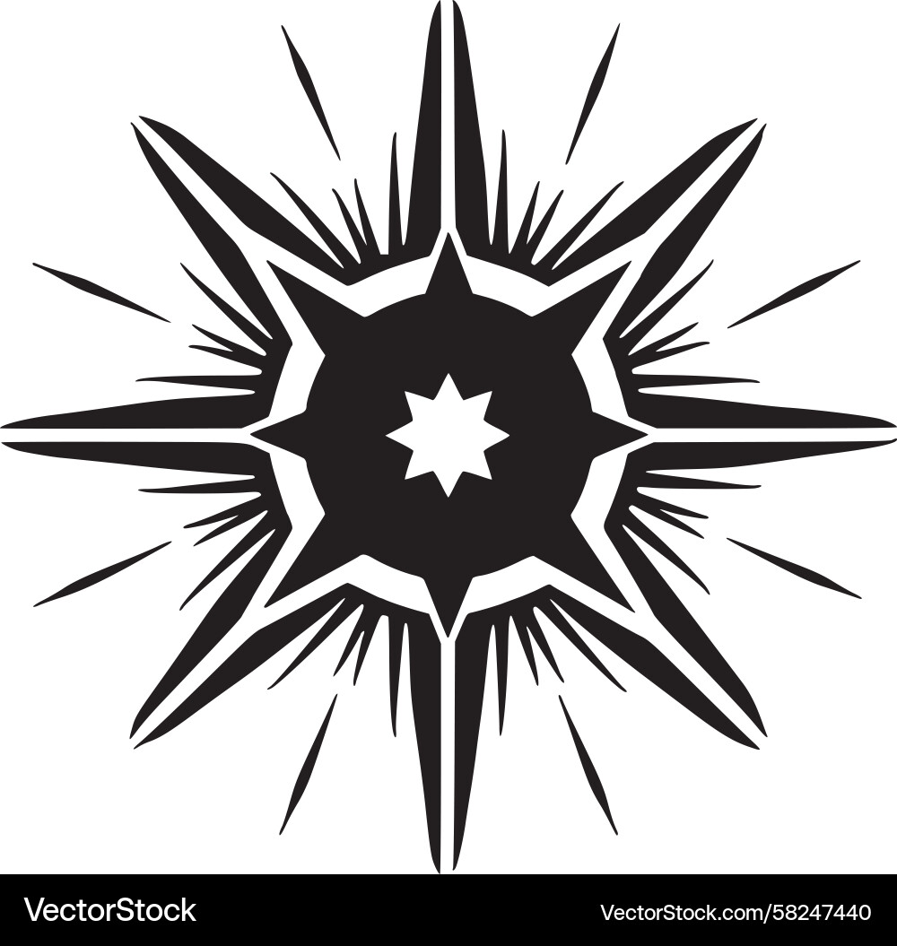 Dynamic Starburst Pattern Vector Image