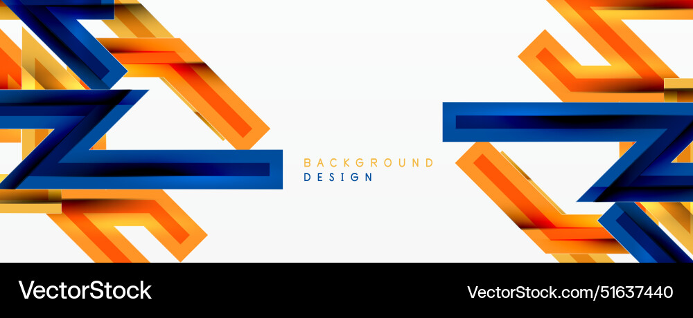 Line zig zag dynamic geometric abstract background Vector Image