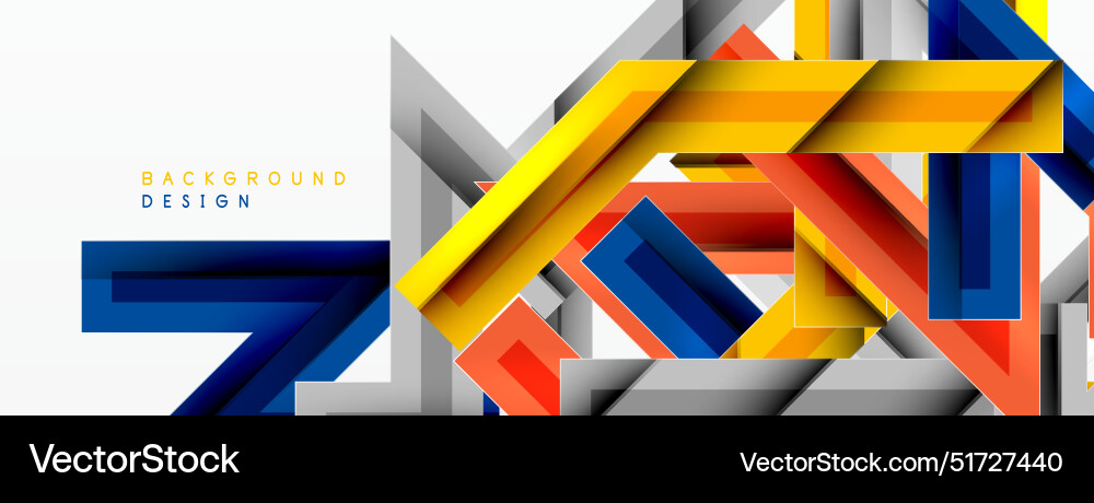 Line zig zag dynamic geometric abstract background Vector Image