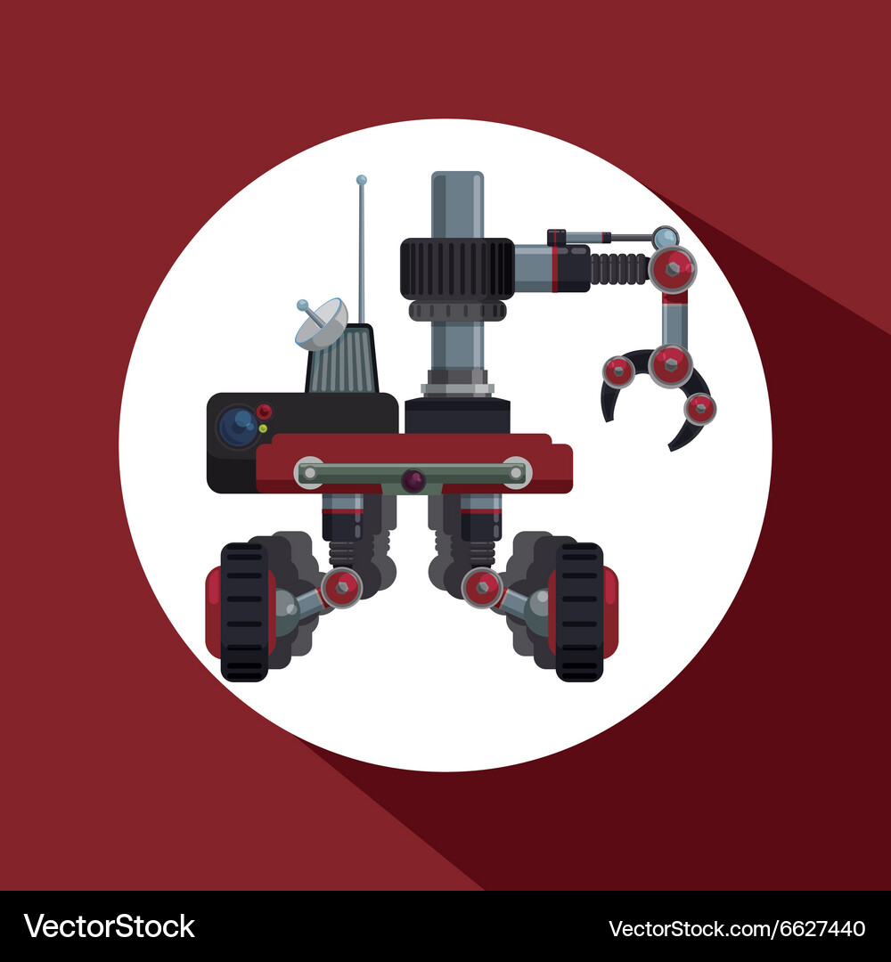 Robot and technology design Vector Image