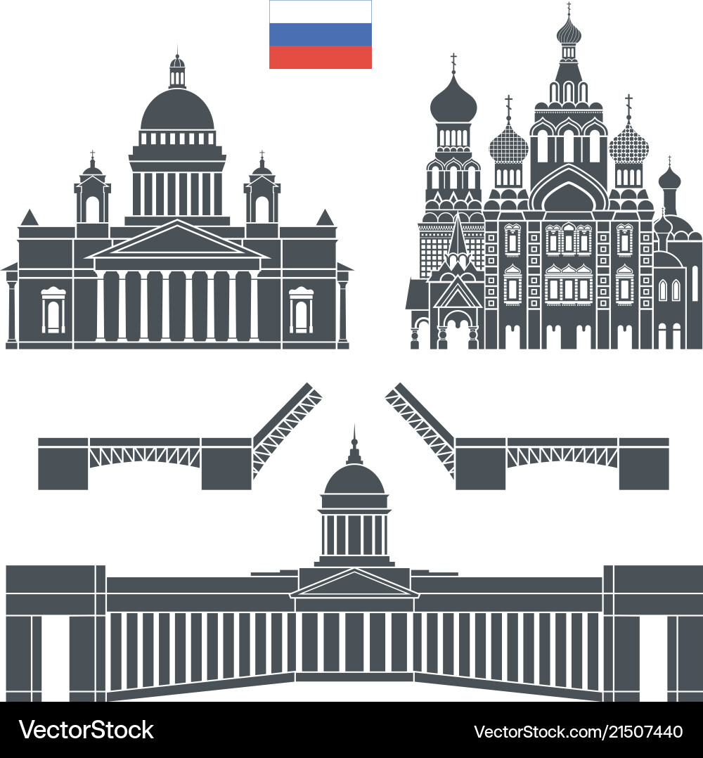 Sankt Petersburg Sankt Petersburg vektorbild
