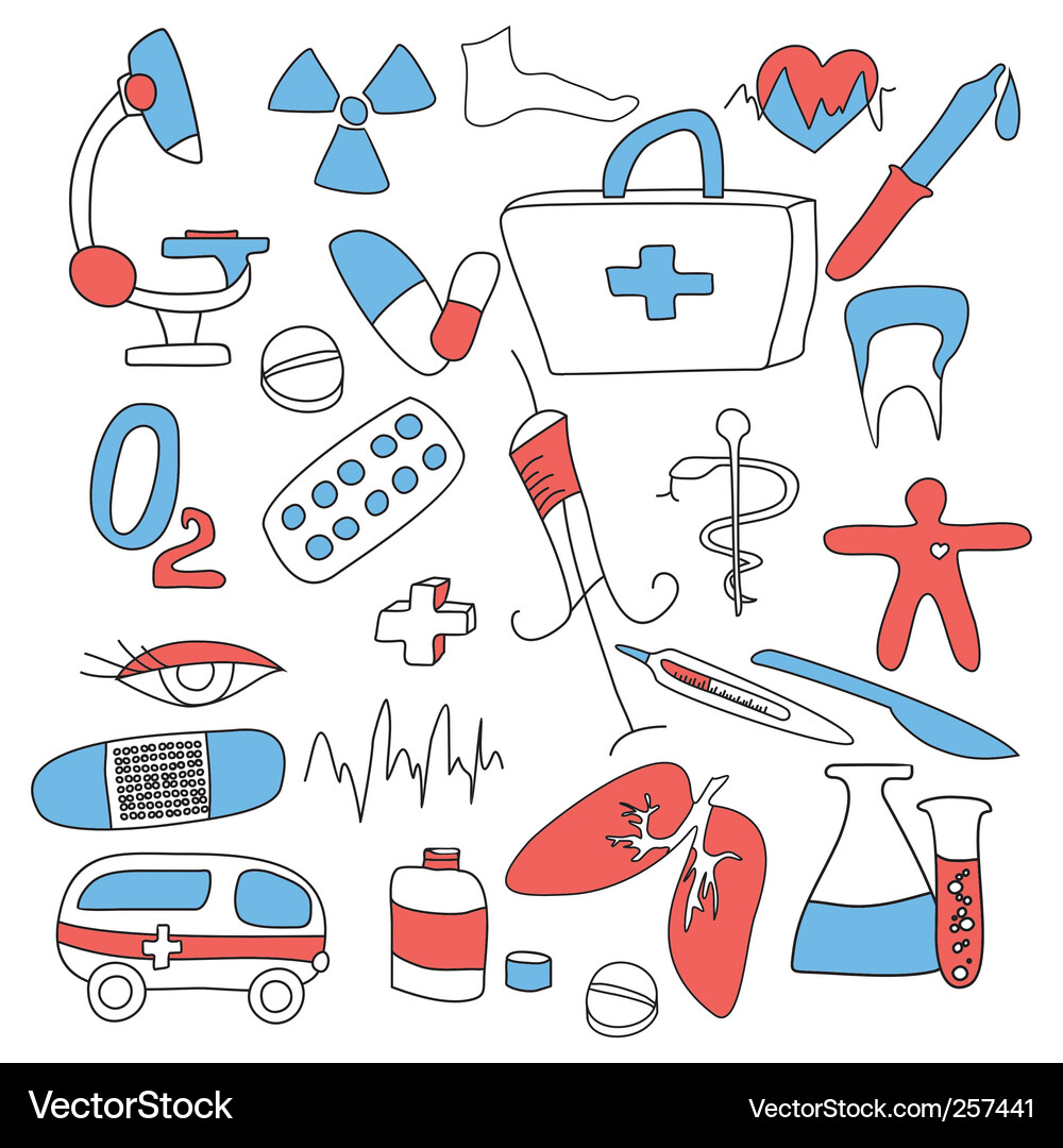 Medical Icons & Symbols Vector Image