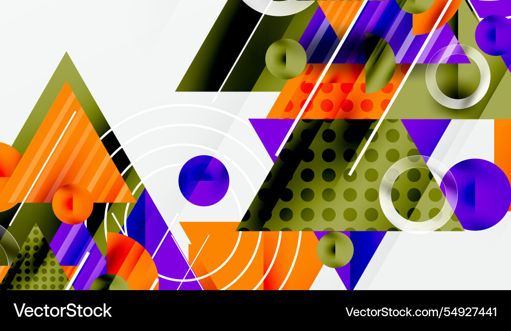 Modern abstract design with overlapping Vector Image