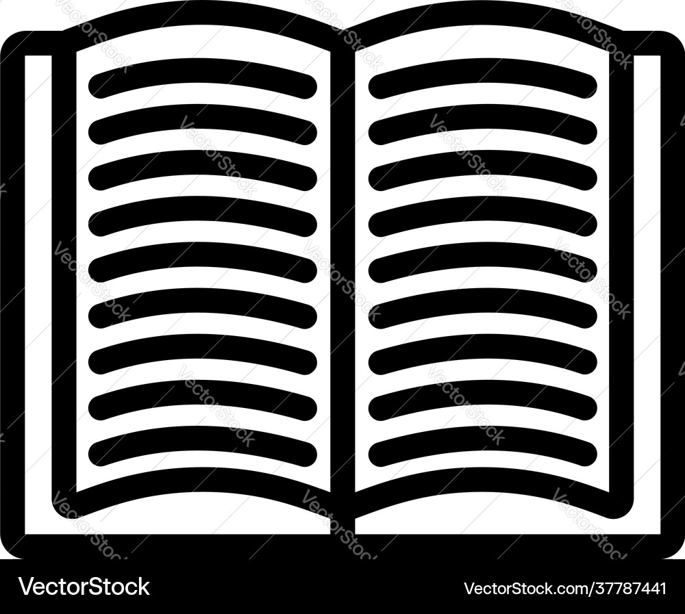 Open book icon Royalty Free Vector Image - VectorStock