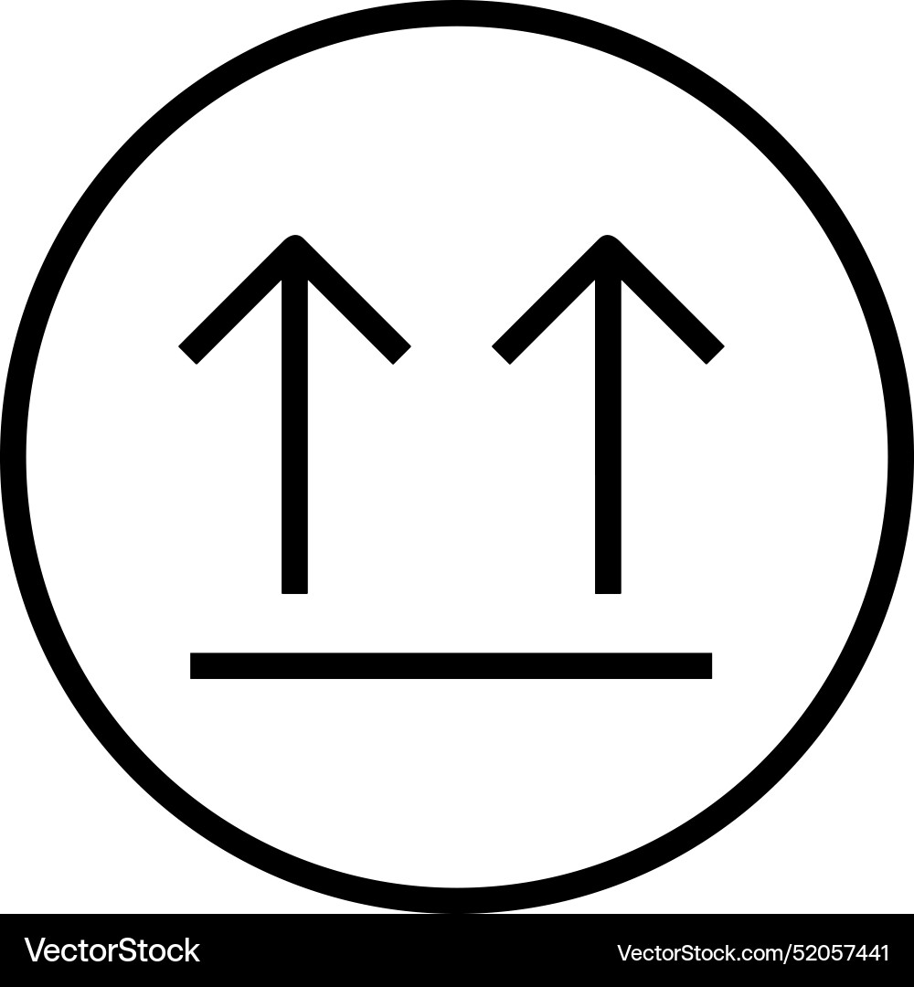Upload outline icon symbol image Upload outline icon symbol image Vector Image