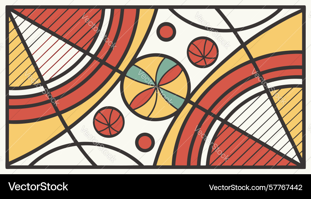 Modern abstract geometric rectangular pattern vector image
