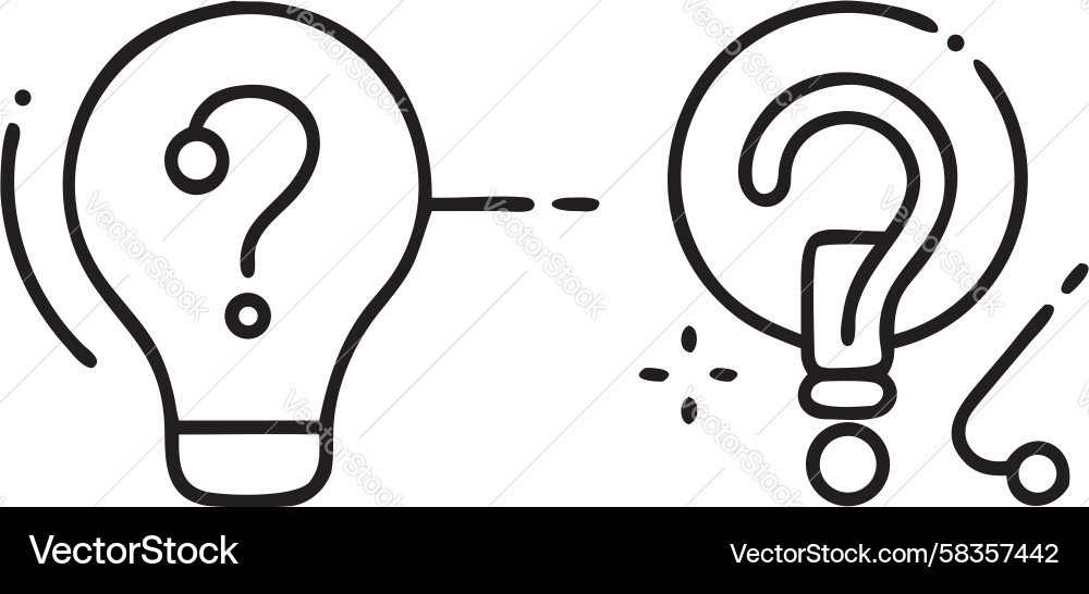 Shared Ideas & Problem Solving Vector Image
