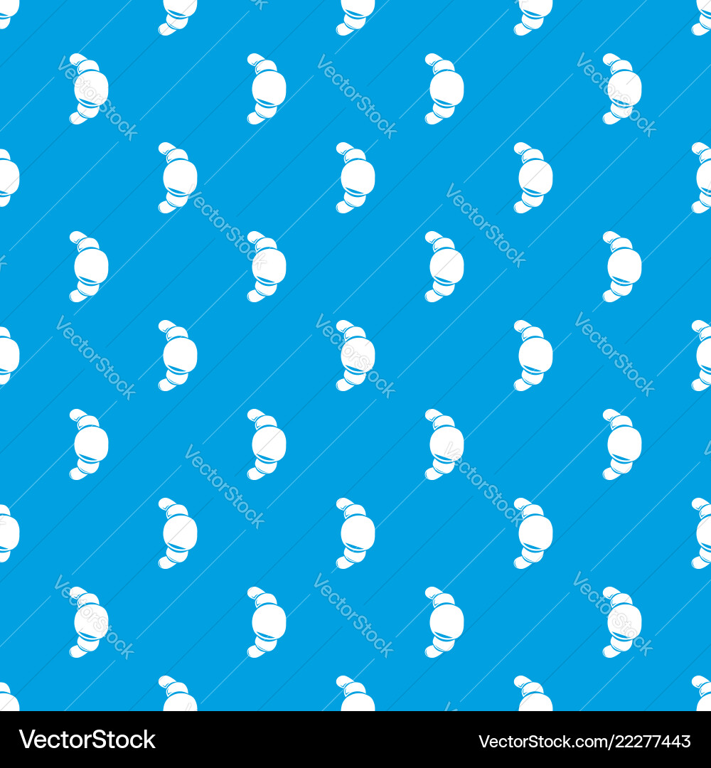 Croissant Muster nahtlos blau Croissant Muster nahtlos blau vektorbild