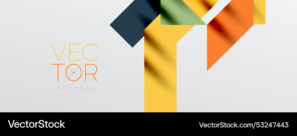 Minimal composition abstract lines and triangles Vector Image