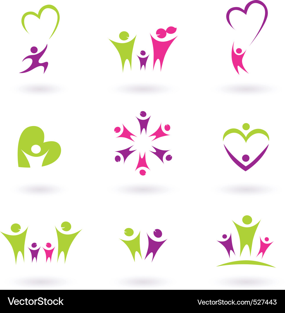 People Icons - Family & Community Vector Image