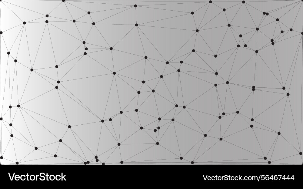 Abstract network of interconnected nodes Abstract network of interconnected nodes vector image