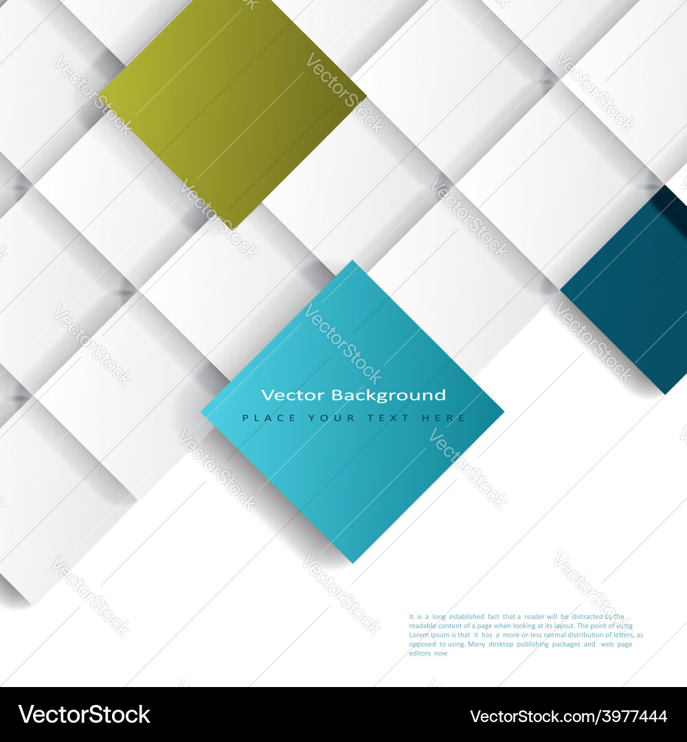 Abstract squares background vector image