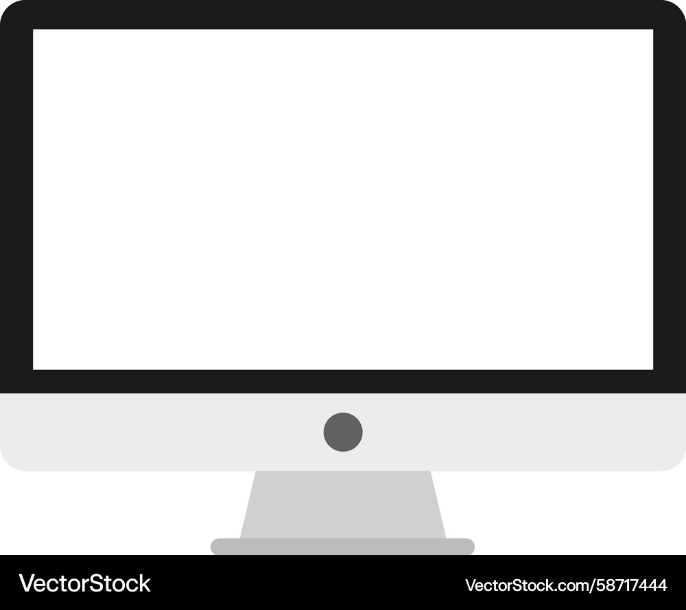 Computer monitor display screen Vector Image