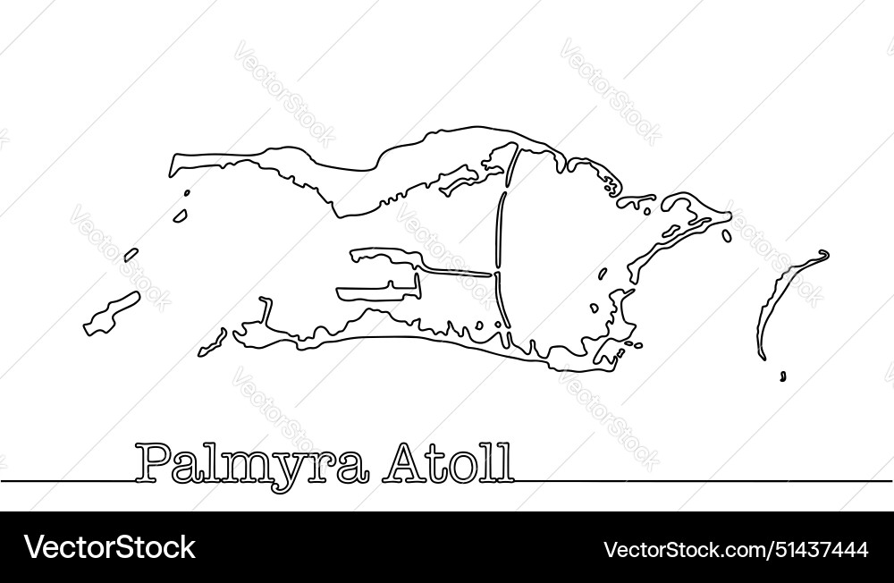 Palmyra atoll Royalty Free Vector Image - VectorStock