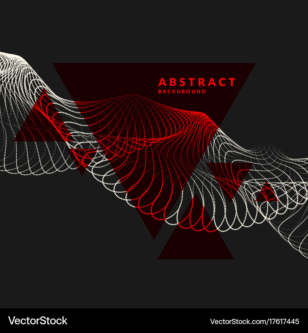 Abstract background with dynamic waves Vector Image