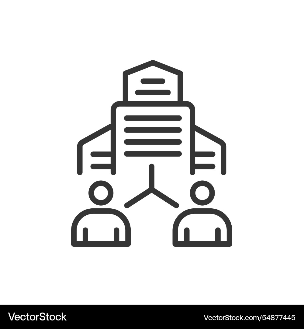 B2c icon in line design business to consumer B2c icon in line design business to consumer vector image