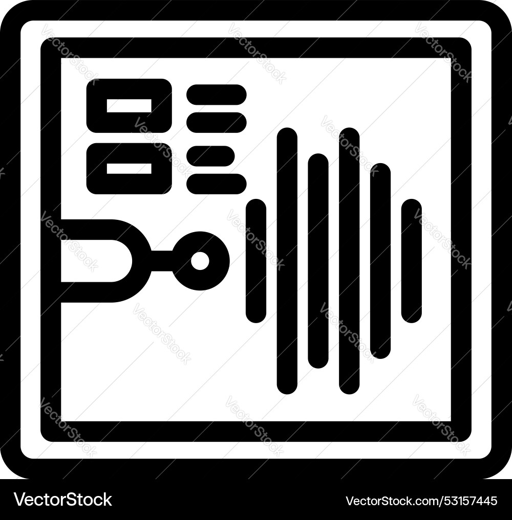 Cardiogram device showing heart rate in black Cardiogram device showing heart rate in black vector image