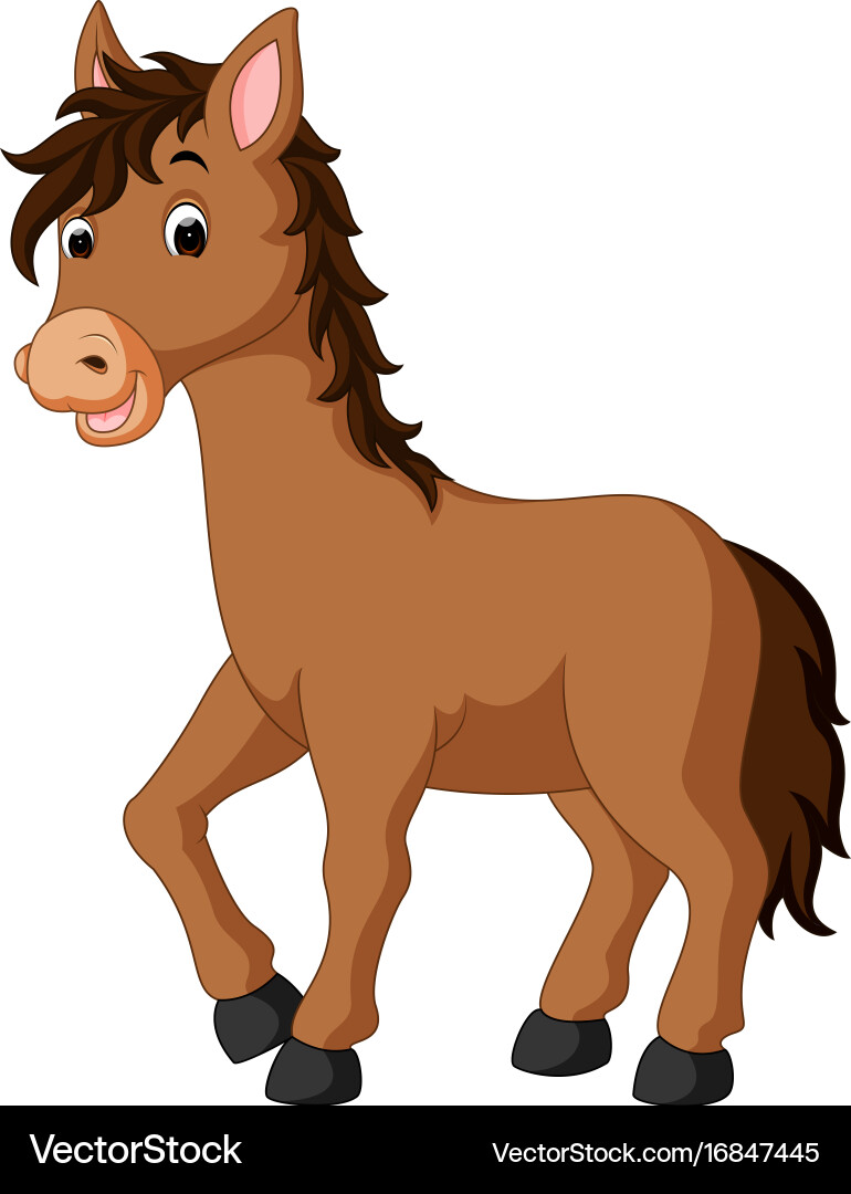 Cartoon Horse vektorbild