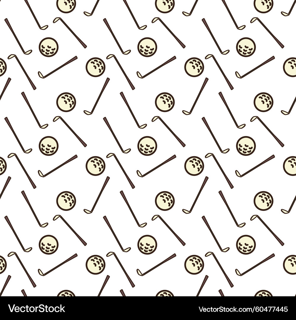 Crossed Golf Clubs Pattern – Royalty-Free Vector | VectorStock
