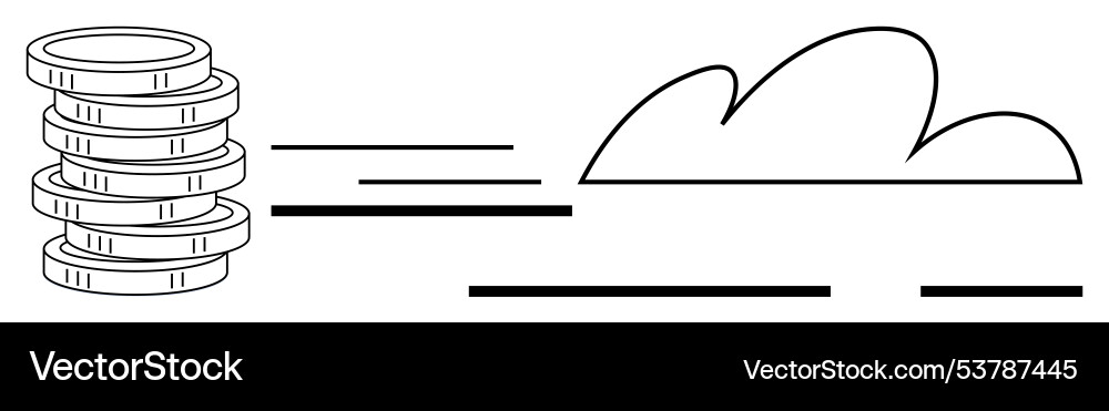 Fast and efficient cloud-based financial Fast and efficient cloud-based financial Vector Image