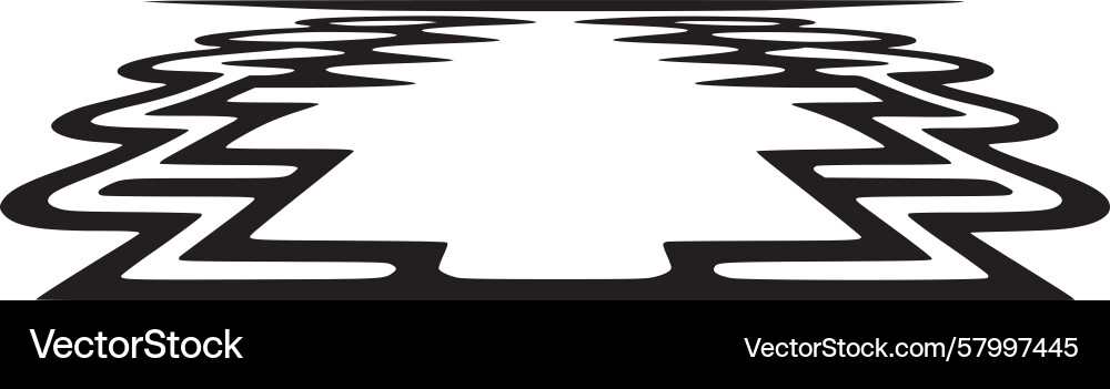 Fluid Reflection Abstract Vector Image
