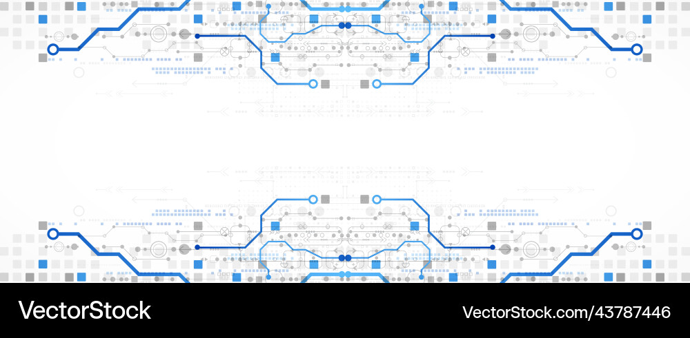 Abstract Circuit Technology Background Vector Image