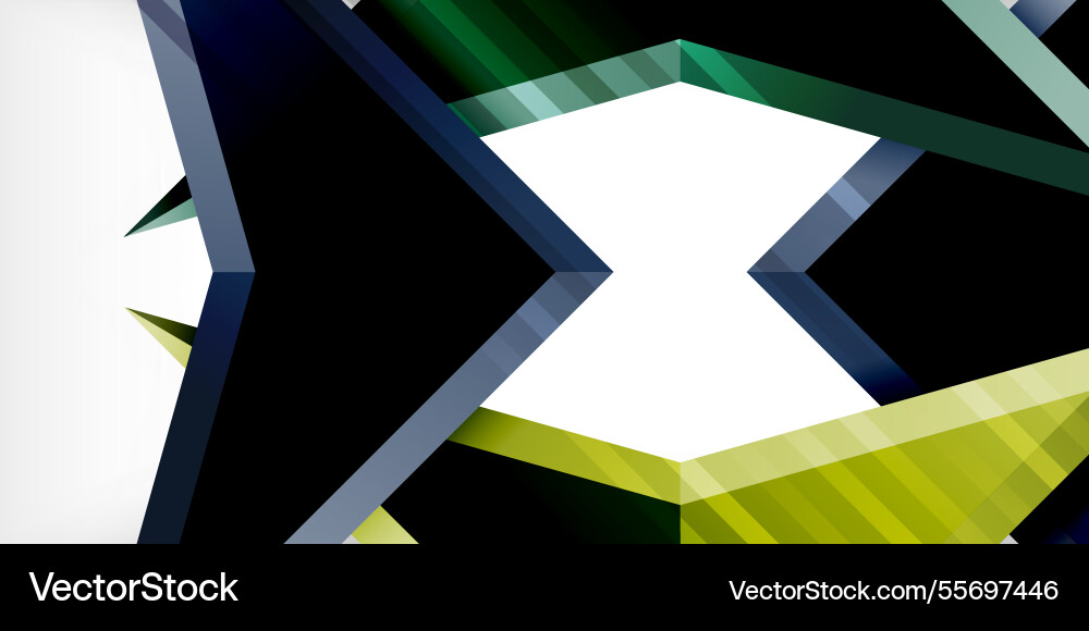 Arrows with 3d effect abstract background vector image