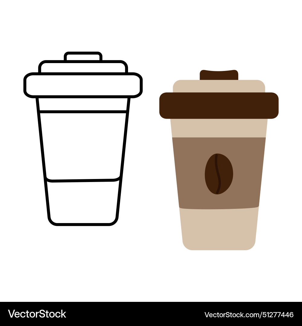 Contour drawing and color disposable cups with lid