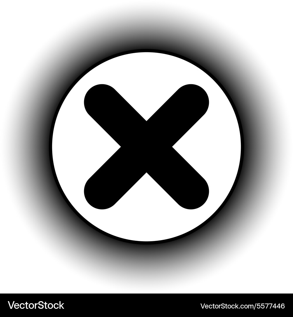 Delete button Vector Image