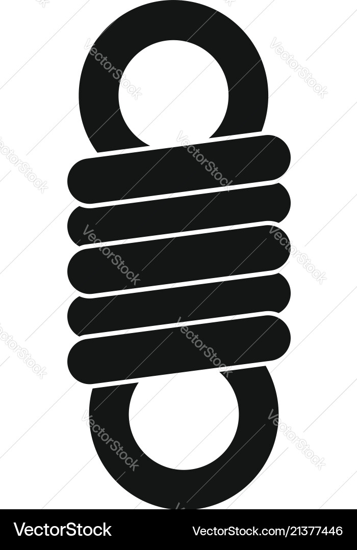 Short spring icon simple style Short spring icon simple style vector image