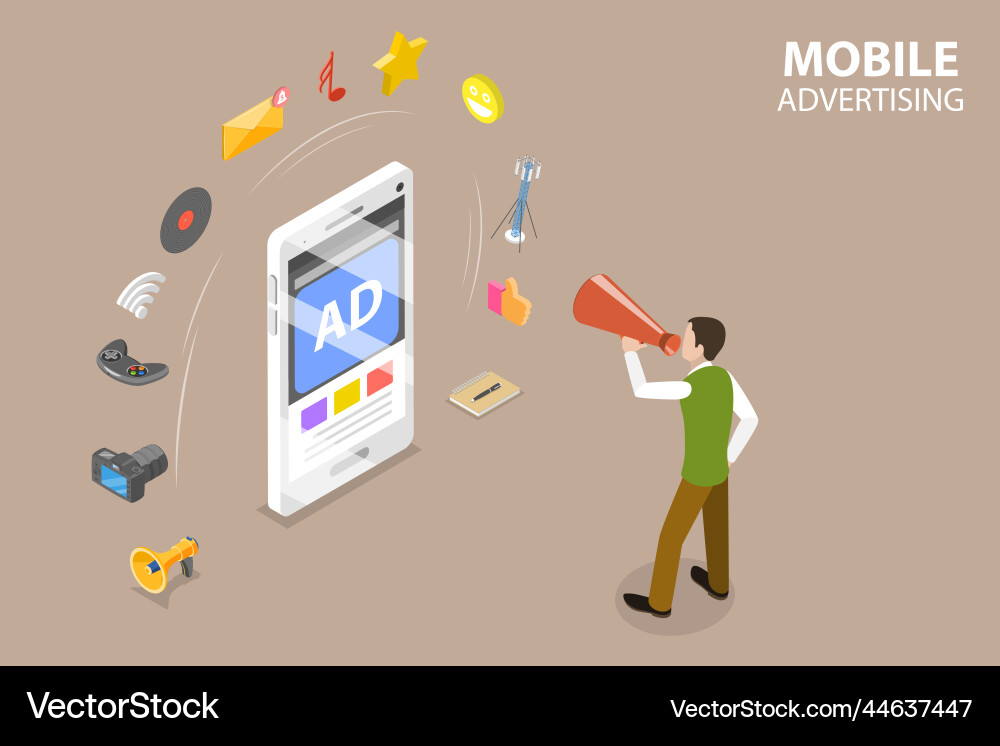3d isometric flat conceptual – Royalty-Free Vector | VectorStock