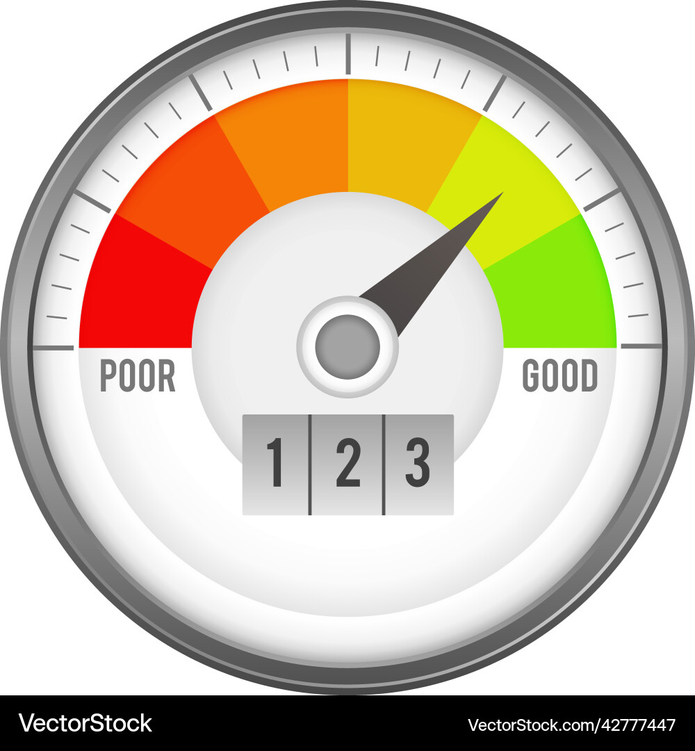 Performance Score Indicator vector image