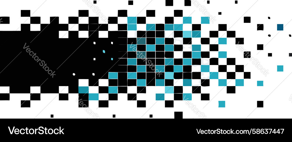 Pixel Gradient Pattern - Modern Abstract Vector Image