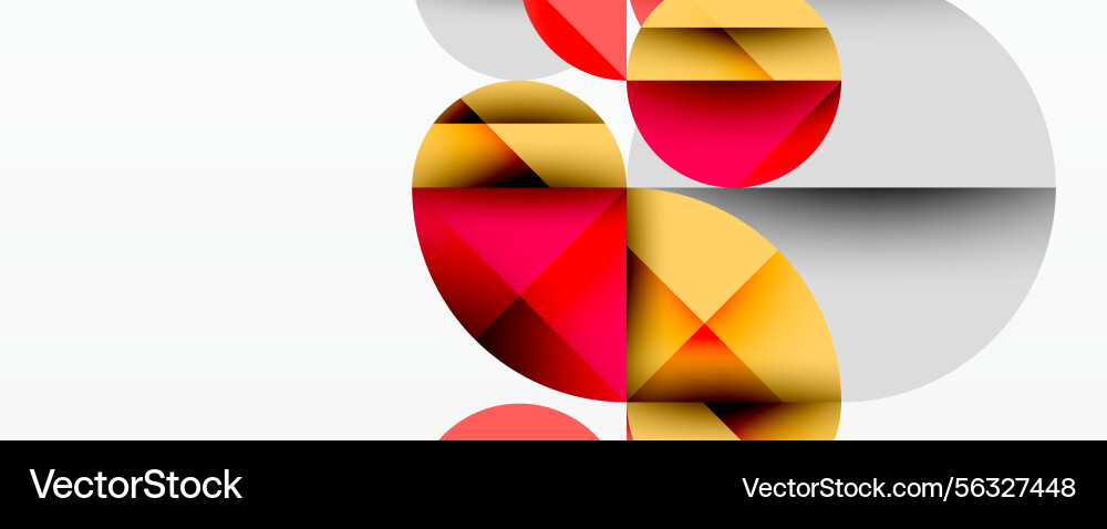 Abstract geometric composition overlapping Abstract geometric composition overlapping vector image