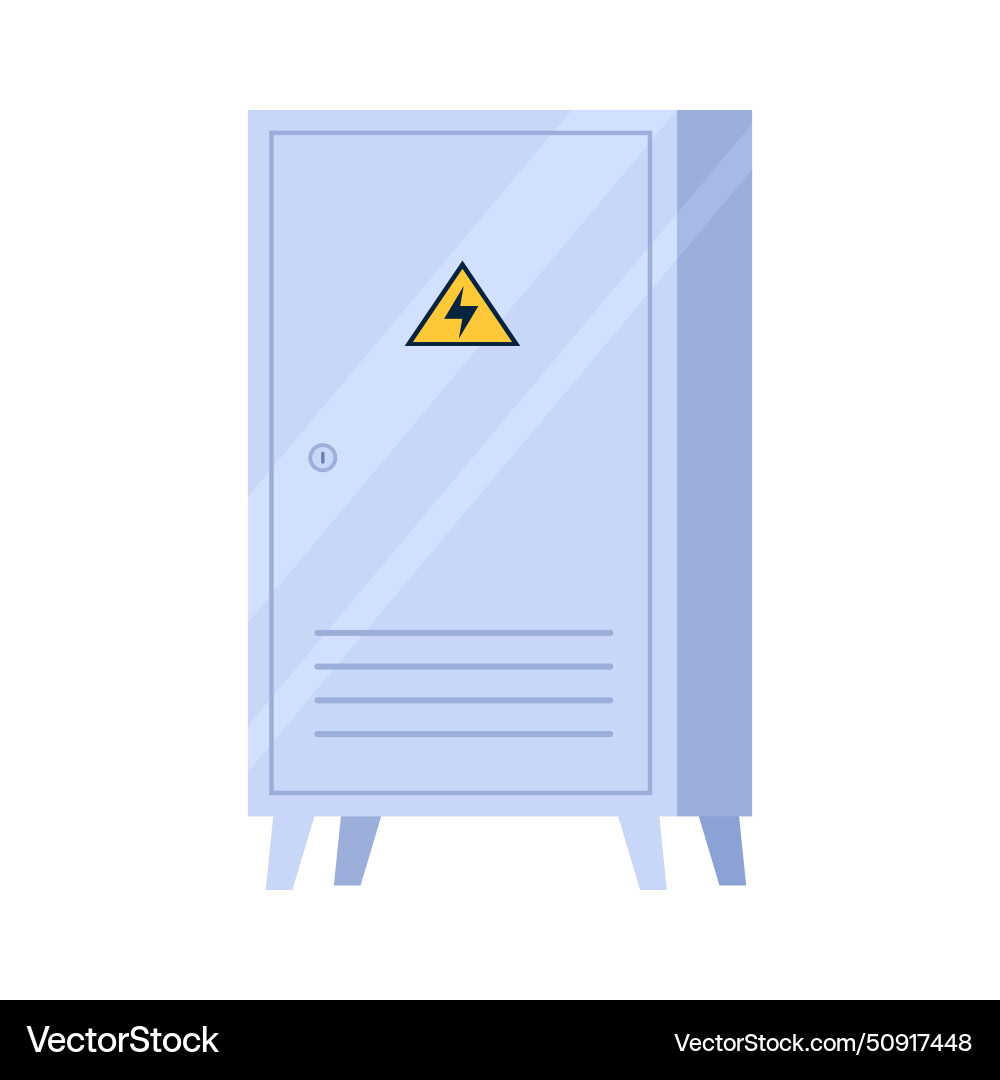 Electricity high voltage box Royalty Free Vector Image