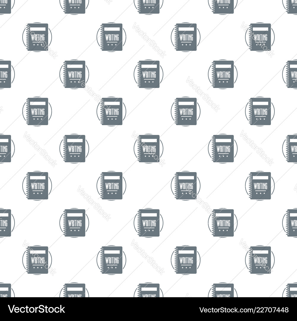 Notebook pattern seamless vector image