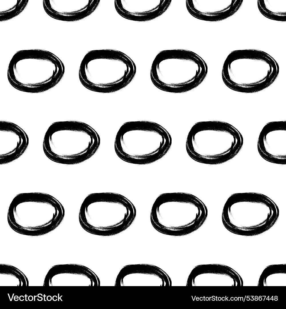 Seamless pattern with sketch circles shape Seamless pattern with sketch circles shape vector image