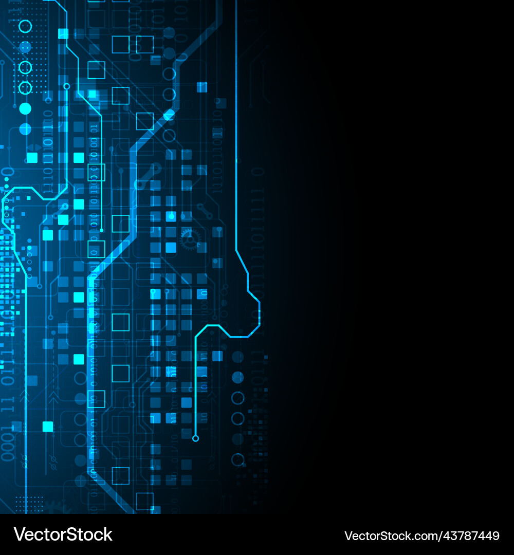 Abstract background on technological Abstract background on technological vector image