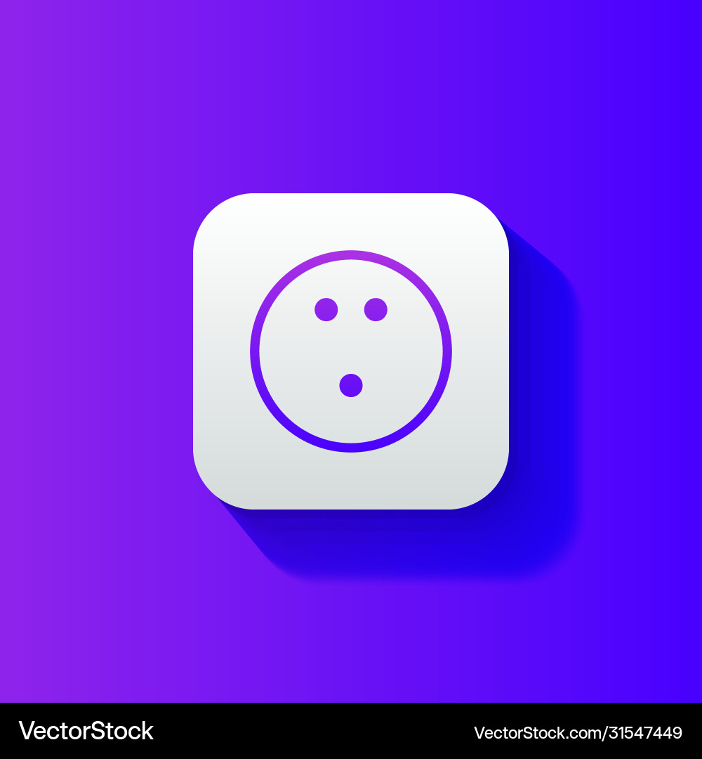 Bowling line icon isolated on gradient background vector image
