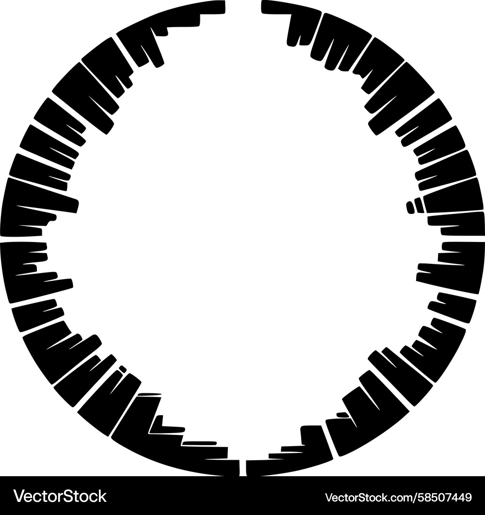 Circular Data Chart Vector Image
