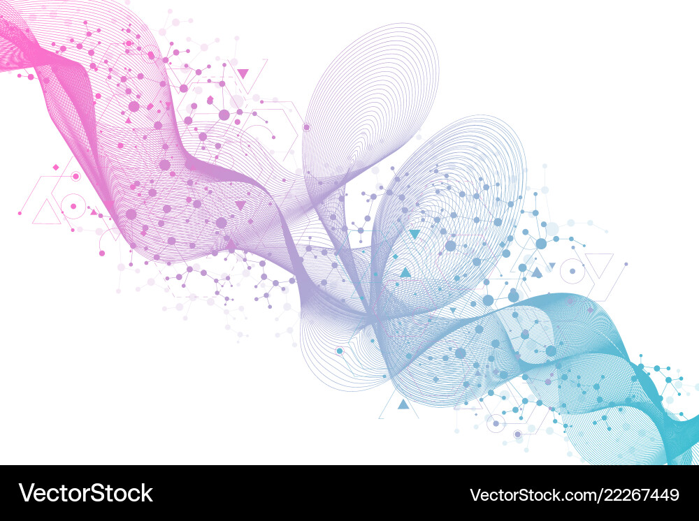 Modern Data Network Background vector image