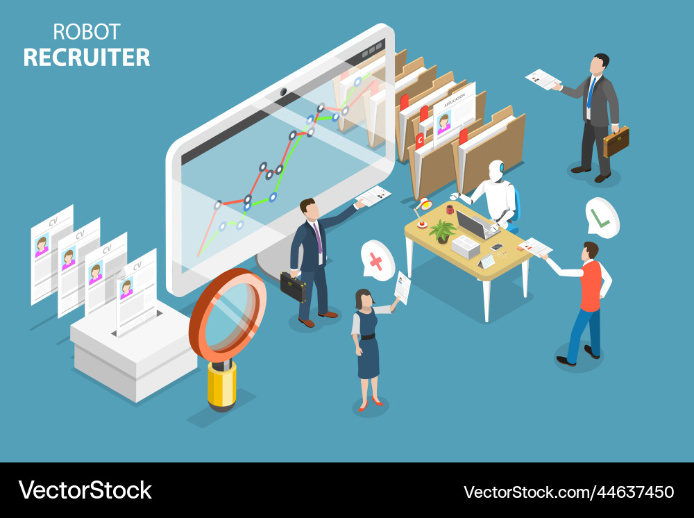 3d isometric flat conceptual Royalty Free Vector Image