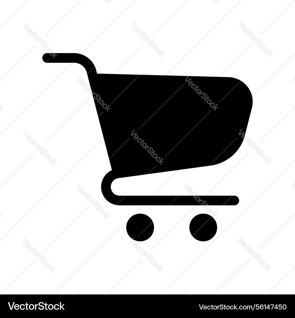 A simple icon representing shopping cart empty Vector Image