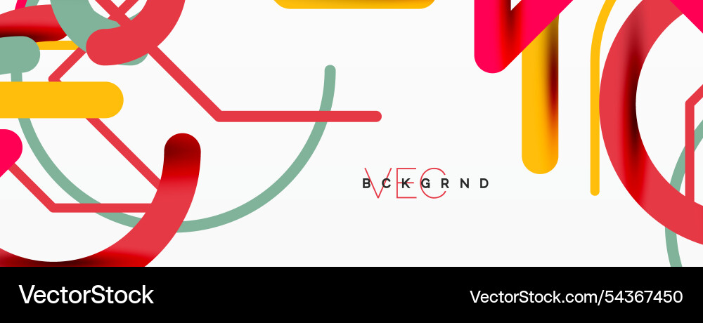 Abstract background circles and colorful round Vector Image