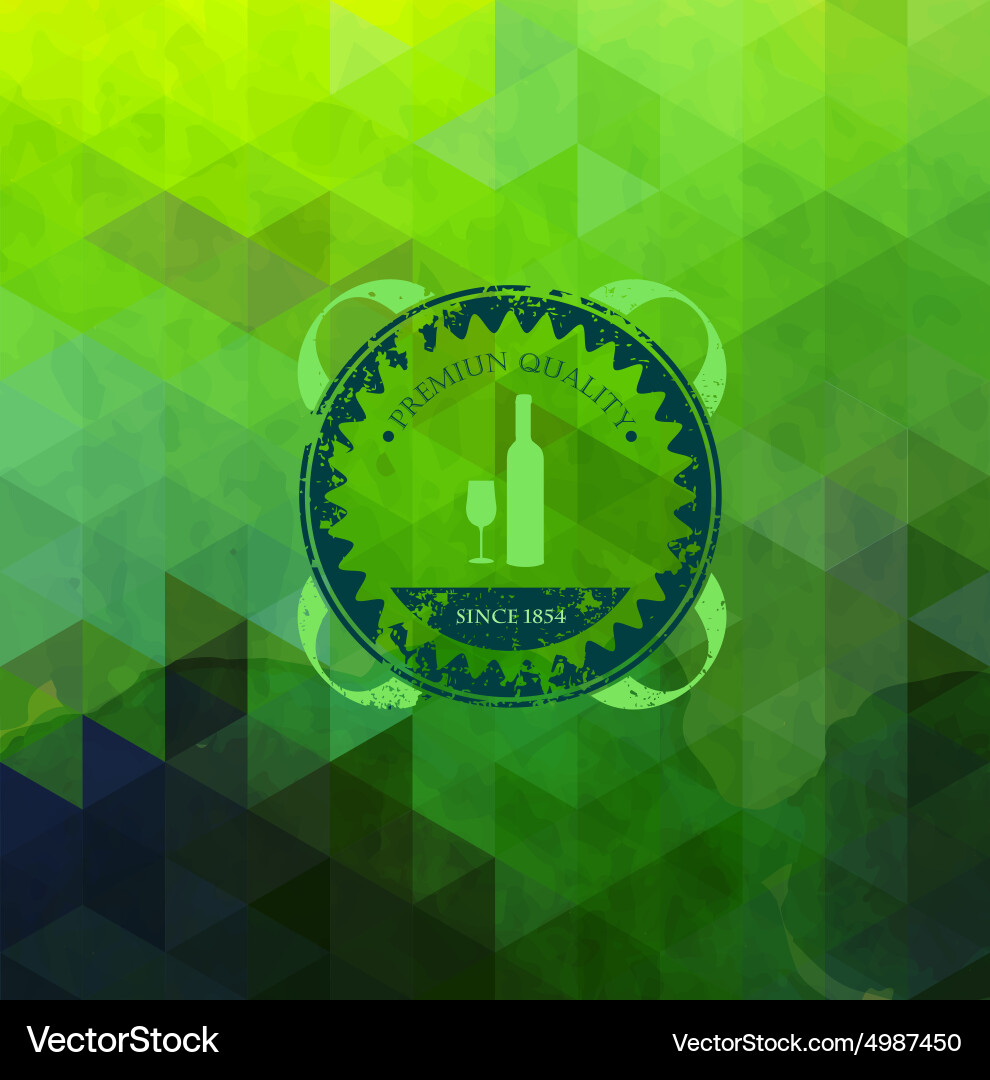Abstract triangle wine background Vector Image