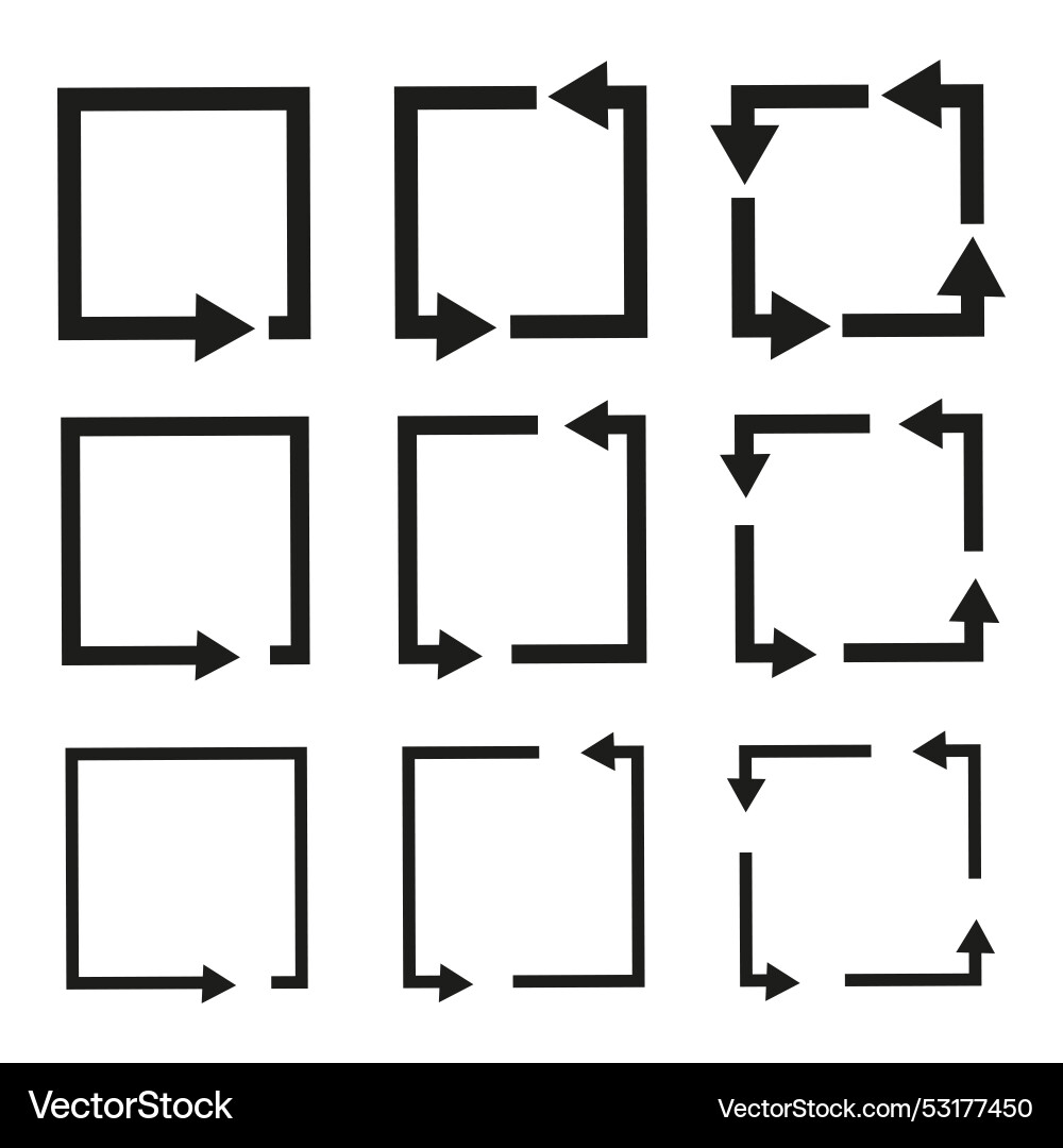 Arrow squares business strategy concept Arrow squares business strategy concept vector image