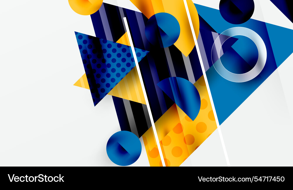 Sleek abstract background - layered triangles Vector Image